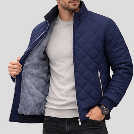 Chaqueta térmica polar forrada premium para hombre