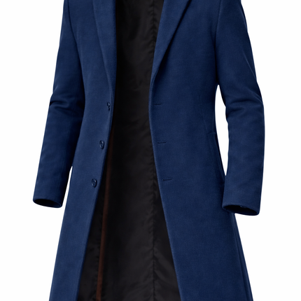 Gabardina Masculina Larga Premium – Estilo Europeo
