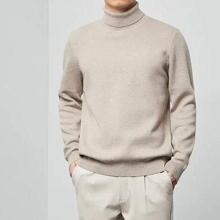 Suéter Masculino Tejido Cuello Alto