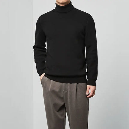 Suéter Masculino Tejido Cuello Alto