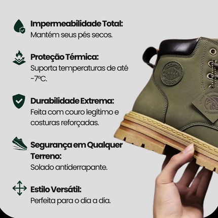 Bota Masculina Impermeable Suela Antideslizante