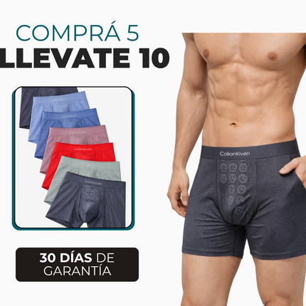 Bóxer Masculino Antiolor de Seda Fría sin Costura