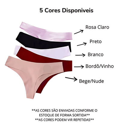 Kit de 12 tangas de hilo dental sin costuras corte láser