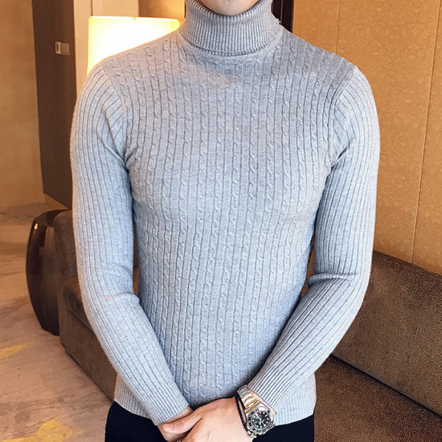 Suéter de cuello alto para hombre
