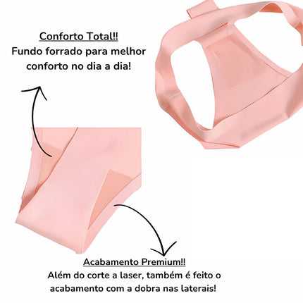 Kit de 12 tangas de hilo dental sin costuras corte láser