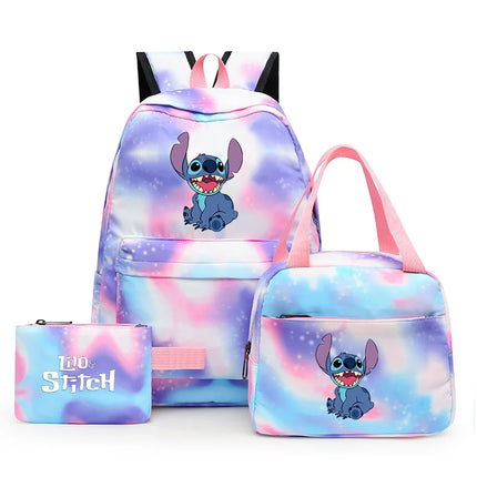 Kit Escolar Mochila y Lonchera - Lilo y Stitch