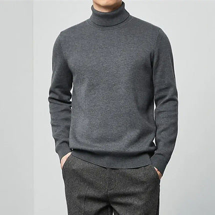 Suéter Masculino Tejido Cuello Alto