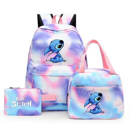 Kit Escolar Mochila y Lonchera - Lilo y Stitch