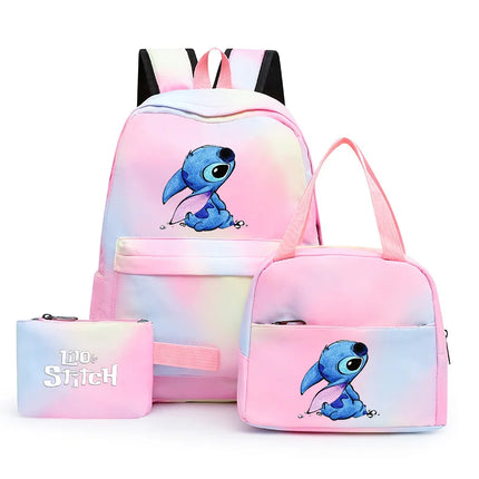 Kit Escolar Mochila y Lonchera - Lilo y Stitch