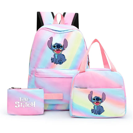 Kit Escolar Mochila y Lonchera - Lilo y Stitch
