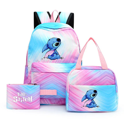Kit Escolar Mochila y Lonchera - Lilo y Stitch