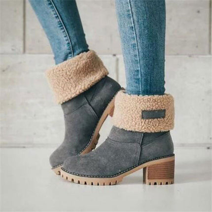 Bota de invierno forrada de lana