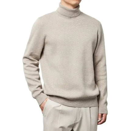 Suéter Masculino Tejido Cuello Alto