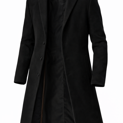 Gabardina Masculina Larga Premium – Estilo Europeo