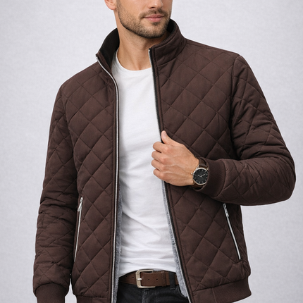 Chaqueta térmica polar forrada premium para hombre