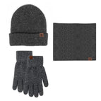 Conjunto Trío Invierno Gris Oscuro