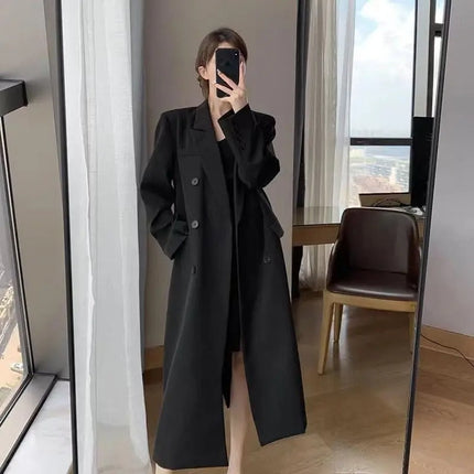 Abrigo largo de mujer elegante