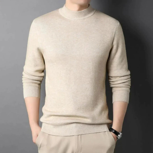 Suéter de cuello alto slim para hombre