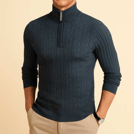 Sudadera Valerio con cuello de cremallera