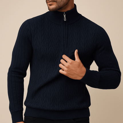Sudadera Valerio con cuello de cremallera